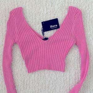 Ribbed Crop Sweater